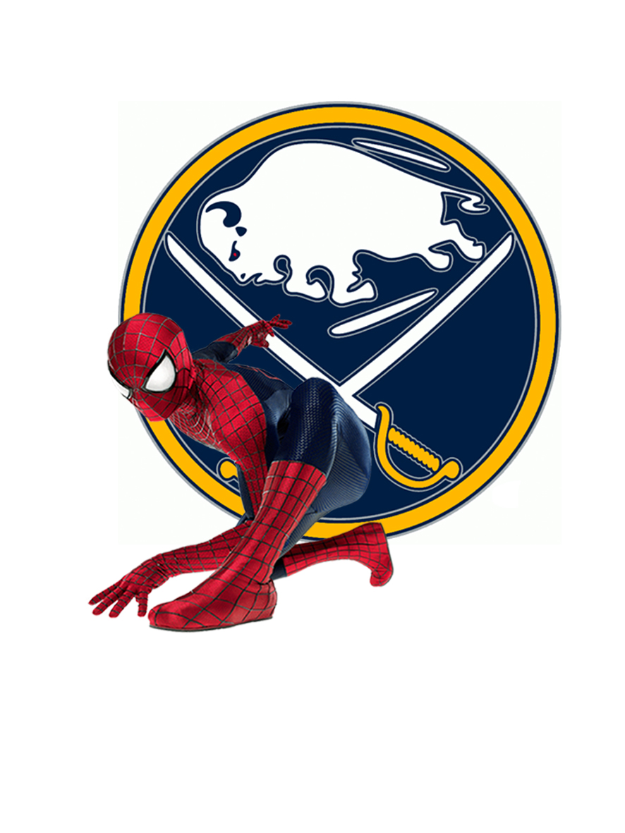 Buffalo Sabres Spider Man Logo vinyl decal